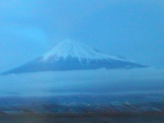 1月に撮影した富士山の写真。